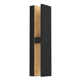 Φωτιστικό Τοίχου Costorio 900291 37x8x8cm Led Black-Natural Eglo
