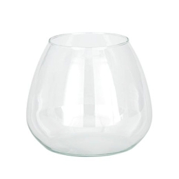 Βάζο Γυάλινο Delnite 421088 Φ16x15cm Clear Eglo Γυαλί