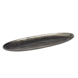 Διακοσμητική Πιατέλα Forleyet 427005 54x16,5cm Silver Eglo Αλουμίνιο