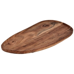 Διακοσμητική Πιατέλα Οβάλ Forleyet 427057 40x21x1,5cm Brown Eglo Ξύλο