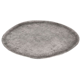 Διακοσμητικός Δίσκος Forleyet 427035 36x32x1cm Silver Eglo Αλουμίνιο