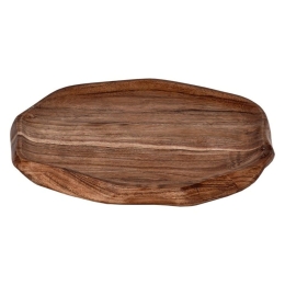 Διακοσμητικός Δίσκος Forleyet 427046 Φ30x27x2,5cm Natural Eglo Ξύλο