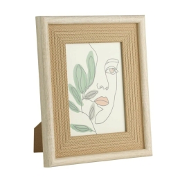 Κάδρο Πρόσωπο Renabie 423002 22x27cm White Eglo Κάθετοι Ξύλο,Γυαλί