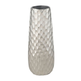 Βάζο Nilgaut 421045 12x7x31cm Silver Eglo Αλουμίνιο