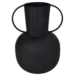 Βάζο Αμφορέας Miouski 421067 20x30cm Black Eglo Μέταλλο