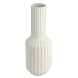Βάζο Κεραμικό Hirado 421022 12,8x33,5cm White Eglo Κεραμικό