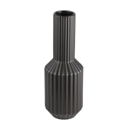 Βάζο Κεραμικό Hirado 421023 12,8x33,5cm Black Eglo Κεραμικό