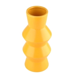 Βάζο Κεραμικό Sasebo 421028 11x25cm Yellow Eglo Κεραμικό