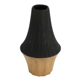 Βάζο Κεραμικό Sual 421007 Φ19x32cm Black-Gold Eglo Κεραμικό