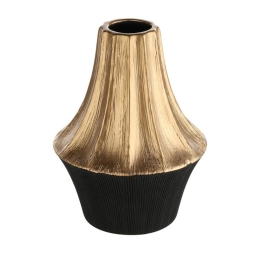 Βάζο Κεραμικό Sual 421008 Φ15x21cm Black-Gold Eglo Κεραμικό
