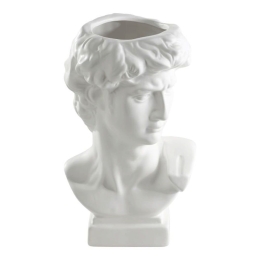 Βάζο Κεραμικό Πρόσωπο Felicien 421001 16x14x26cm White Eglo Κεραμικό