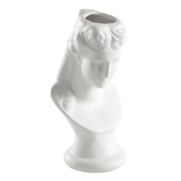 Βάζο Κεραμικό Πρόσωπο Felicien 421002 9x17cm White Eglo Κεραμικό