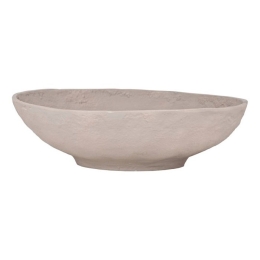 Διακοσμητικό Μπωλ Forleyet 427052 26x7,5cm Beige Eglo Αλουμίνιο