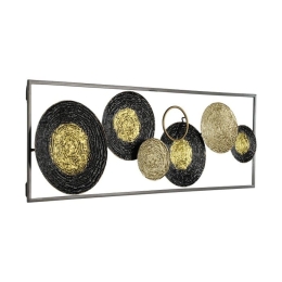 Διακοσμητικό Τοίχου Numazu 426008 31x90cm Black-Gold Eglo Ατσάλι