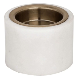 Κηροπήγιο Ρεσώ Rouyin 422033 6x4,5cm White-Gold Eglo