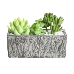 Τεχνητό Φυτό Σε Κασπώ 428009 17,8x7,5x14,5cm Green Eglo Πλαστικό