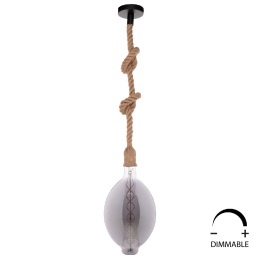ΛΑΜΠΤΗΡΑΣ LED FILAMENT 8W E27 3000K SMOKE DIMMABLE HM4051.03