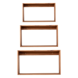 ΡΑΦΙΕΡΑ CHENGIS HM9830 3ΤΜΧ ΞΥΛΟ TEAK ΣΕ ΦΥΣΙΚΟ ΧΡΩΜΑ 60x20x38Υεκ