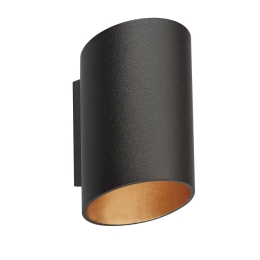 Φωτιστικό Τοίχου - Απλίκα Black Gold VK/03076WA/BGD VKLed Αλουμίνιο