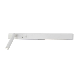 Φωτιστικό Τοίχου-Απλίκα Led White 60cm VK/04230/W/W/60 VKLed Αλουμίνιο