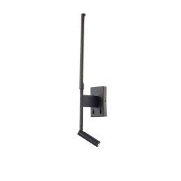 Φωτιστικό Τοίχου-Απλίκα Led Black VK/04233/B/W VKLed Αλουμίνιο