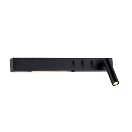Φωτιστικό Τοίχου-Απλίκα Led Black 40cm VK/04231/B/W/40/R VKLed Αλουμίνιο