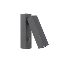 Φωτιστικό Τοίχου-Απλίκα Led Mat Black VK/04153/WA/B/W VKLed Αλουμίνιο
