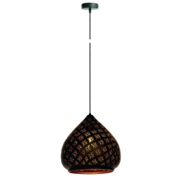 Φωτιστικό Οροφής Φ20.5x30 Black VK/03120PE/B VKLed Μέταλλο