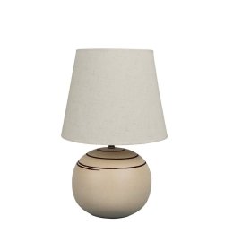 Φωτιστικό Επιτραπέζιο Beige -Brown VK/G2891/S VKLed Κεραμικό
