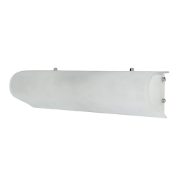 Φωτιστικό Τοίχου 24cm White VK/03021/1/W VKLed Μέταλλο,Γυαλί