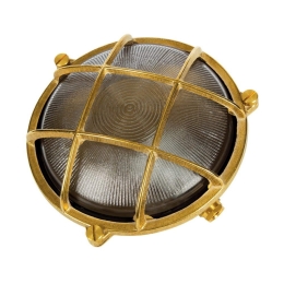 Φωτιστικό Τοίχου Με Πλέγμα D195mm Brass VK/01051/NB VKLed