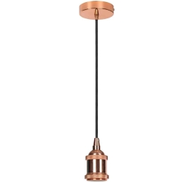 Φωτιστικό Οροφής VK/03049/PCOP 4,8x8cm 1xΕ27 60W Bronze VKLed