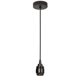 Φωτιστικό Οροφής VK/03050/B 5,6x8cm 1xΕ27 60W Black VKLed
