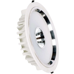 Φωτιστικό Οροφής Χωνευτό VK/04012/W/W Φ22cm Led 1900Lm 30W 3000K IP44 White VKLed