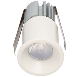 Σποτ Χωνευτό VK/04146/W/W Φ3,5cm Led 180-200Lm 3W 3000K Dimmable White VKLed Στρόγγυλο