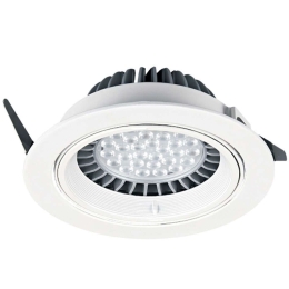 Σποτ Χωνευτό VK/03115/W Φ16x3,2cm 1xGU10/G53 50W White VKLed Στρόγγυλο