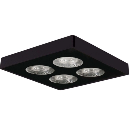 Πλαφονιέρα οροφής VK/04170CE/B/C 14,15x14,15cm Led 1080Lm 12W 4000K Black VKLed