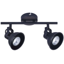 Σποτ Οροφής Διπλό VK/03106CE/2/B 30x16,5cm 2xGU10 2x35W Black VKLed