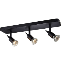 Σποτ Οροφής Τριπλό VK/03078/CE/3/B  44x14,1cm 3xGU10 35W Black VKLed