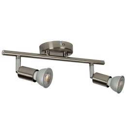 Σποτ Οροφής Διπλό VK/03024/2/MC 30,5x12cm 2xGU10 35W Nickel VKLed