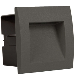 Φωτιστικό Τοίχου VK/04138/AN/W 8,9x8,9cm Led 105Lm 1,5W 3000K IP54 Anthracite VKLed