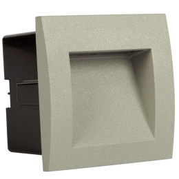 Φωτιστικό Τοίχου VK/04138/G/W 8,9x8,9cm Led 105Lm 1,5W 3000K IP54 Grey VKLed