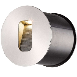 Φωτιστικό Τοίχου VK/02111/AL/W Φ9,5cm Led 54Lm 3W 3000K IP65 Inox VKLed