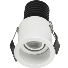 Σποτ Χωνευτό VK/04220/W/W Φ5,5cm Led 89Lm 3W 3000K White VKLed Στρόγγυλο