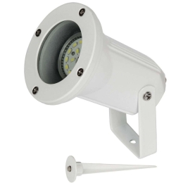 Φωτιστικό Σποτ Κήπου VK/01040/W Φ9,7x34,4cm 1xGU10 35W IP65 White VKLed