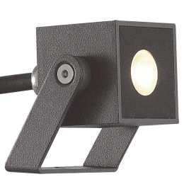 Φωτιστικό Σποτ Κήπου VK/02128/AN/W 4x4x6cm Led 90Lm 1W 3000K IP65 Anthracite VKLed