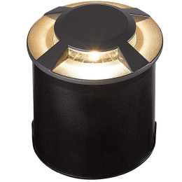 Φωτιστικό Δαπέδου Χωνευτό VK/02129/AN/4/W Φ12,5x14cm Led 227Lm 9W 3000K IP67 Anthracite VKLed