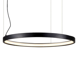 Φωτιστικό Οροφής VK/04405PE/B/W/66 Φ65,9cm Led 3000Lm 30W 3000K Black VKLed