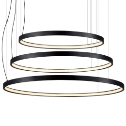 Φωτιστικό Οροφής VK/04407PE/B/W/3C Φ92,2cm Led 10800LM 108W 3000K Black VKLed