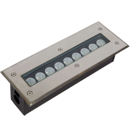 Προβολέας-WallWasher Χωνευτός VK/02014R/W/30 30x11x6,5cm Led 800Lm 9W 3000K IP67 Grey VKLed